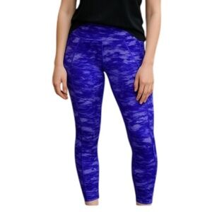 THE NORTH FACE Digital Camo Leggings Purple Print Mid-Rise Gorpcore Size XS